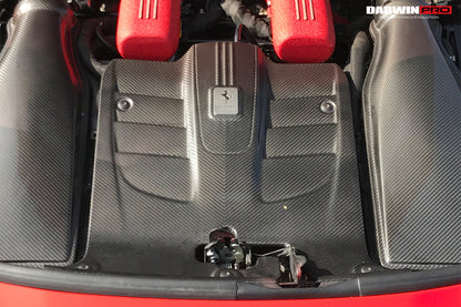 2012-2017 Ferrari F12 Berlinetta Dry Carbon Fiber Engine Cover - DarwinPRO Aerodynamics