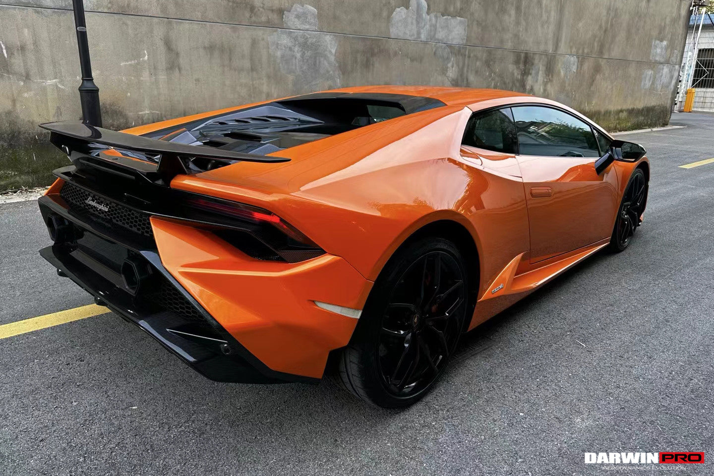 2015-2025 Lamborghini Huracan LP610 & LP580 & EVO Tecnica Style Dry Carbon Fiber Trunk Spoiler Wing