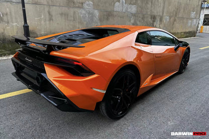2015-2025 Lamborghini Huracan LP610 & LP580 & EVO Tecnica Style Dry Carbon Fiber Trunk Spoiler Wing