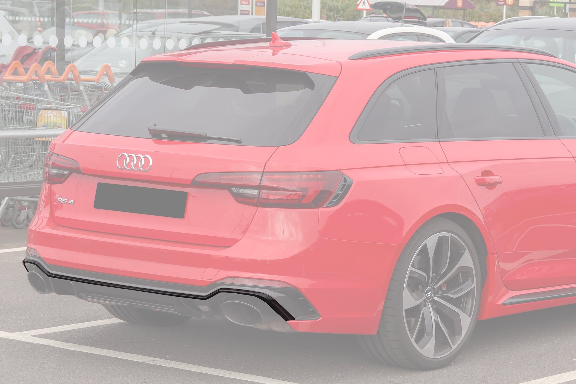 2017-2024 Audi RS4 B9 Carbon Fiber Rear Diffuser Trim Lip - DarwinPRO Aerodynamics