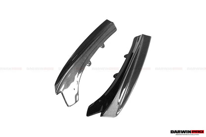 DarwinPRO 2013-2019 BMW 3 Series F30 F35 M-Tech GV Style Carbon Fiber Rear Lip with Caps
