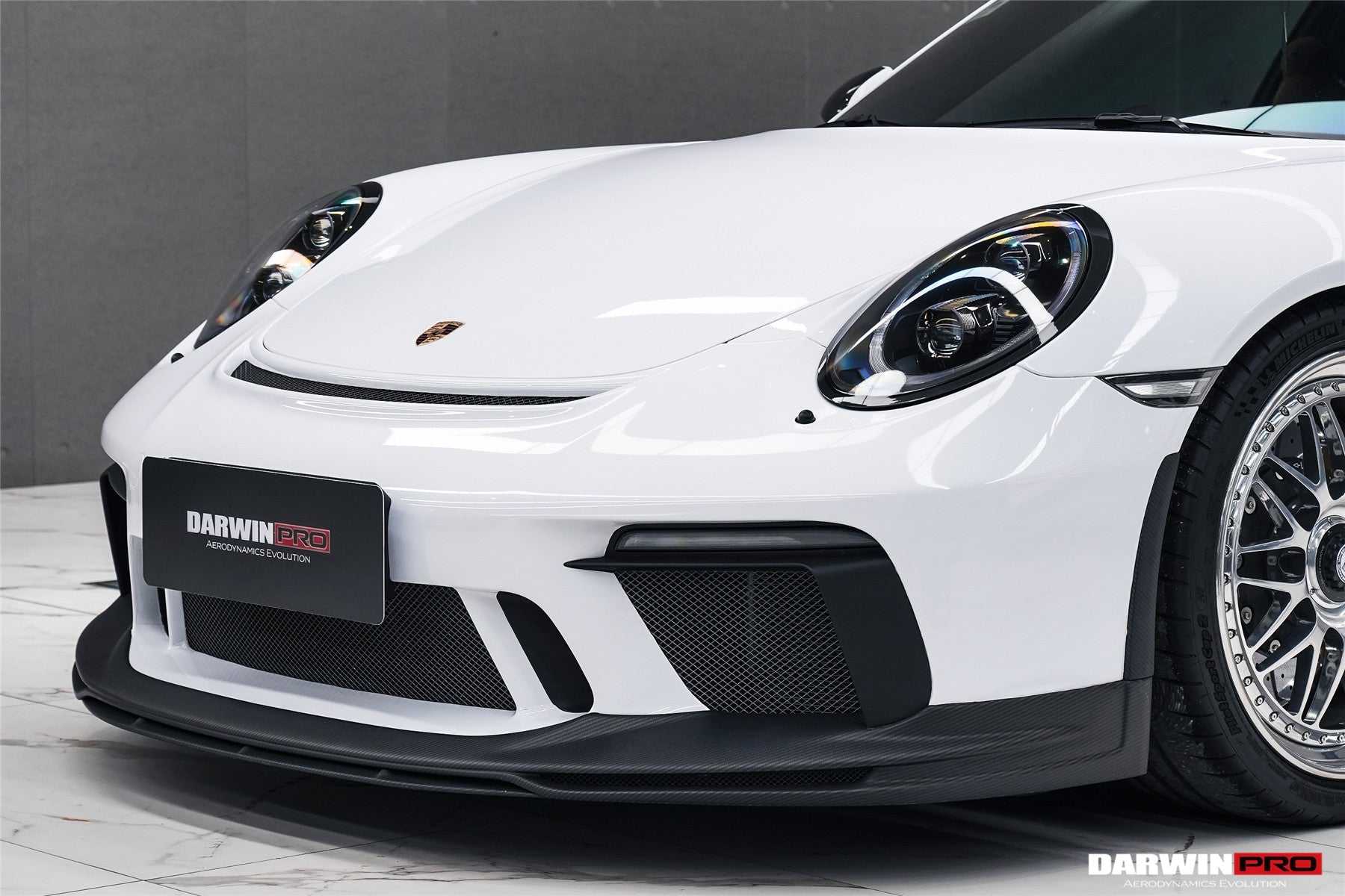 DarwinPRO 2017-2019 Porsche 911 991.2 GT3 Only BKSS Style Carbon Fiber Front lip - DarwinPRO Aerodynamics