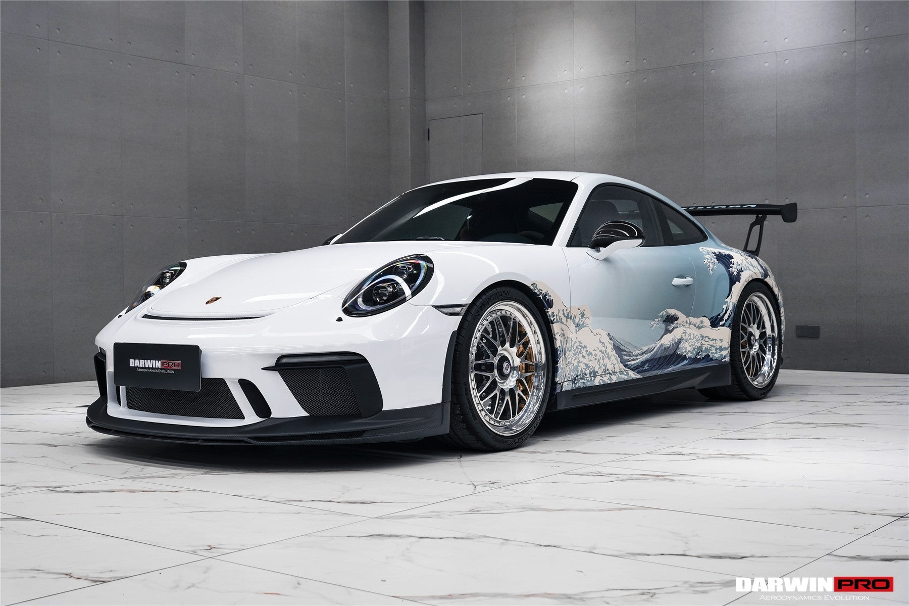 DarwinPRO 2017-2019 Porsche 911 991.2 GT3 Only BKSS Style Carbon Fiber Front lip - DarwinPRO Aerodynamics