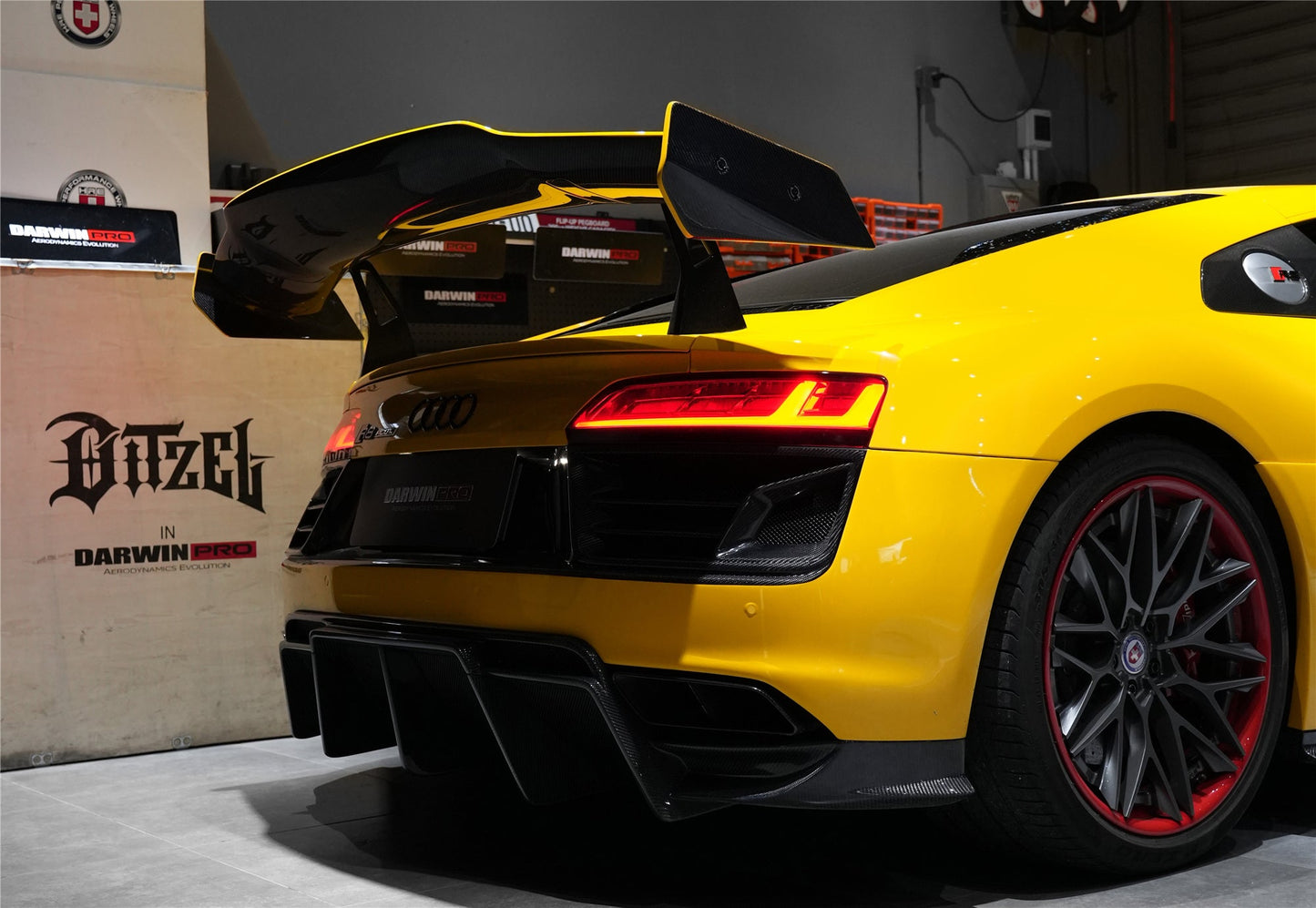 2016-2023 Audi R8 GEN2/GEN3 Coupe ONLY IMPII Carbon Fiber Trunk Wing - DarwinPRO Aerodynamics