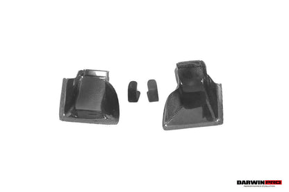 DarwinPRO 2013-2019 BMW 3 Series F30 F35 M-Tech GV Style Carbon Fiber Front Lip With Caps - DarwinPRO Aerodynamics