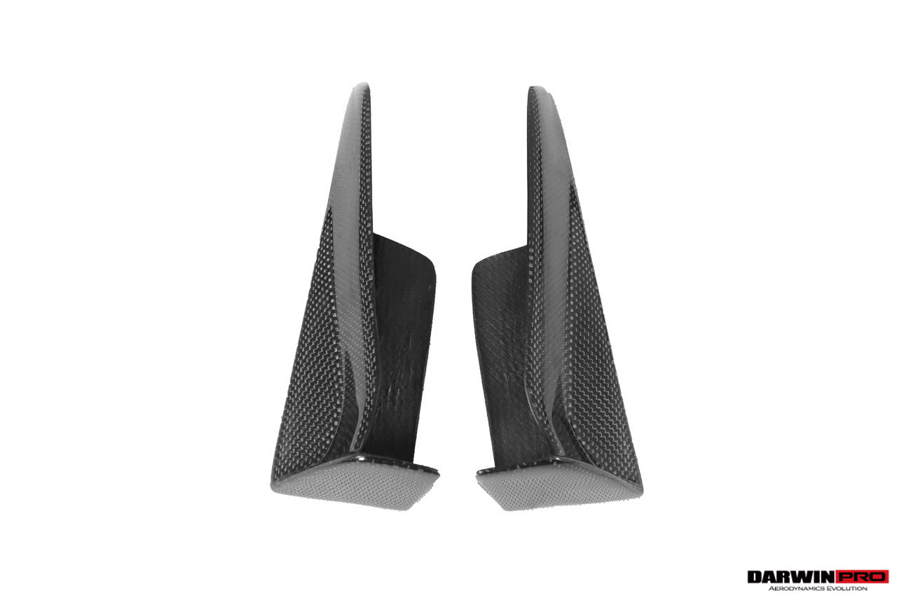 DarwinPRO 2013-2019 BMW 3 Series F30 F35 M-Tech GV Style Carbon Fiber Front Lip With Caps - DarwinPRO Aerodynamics