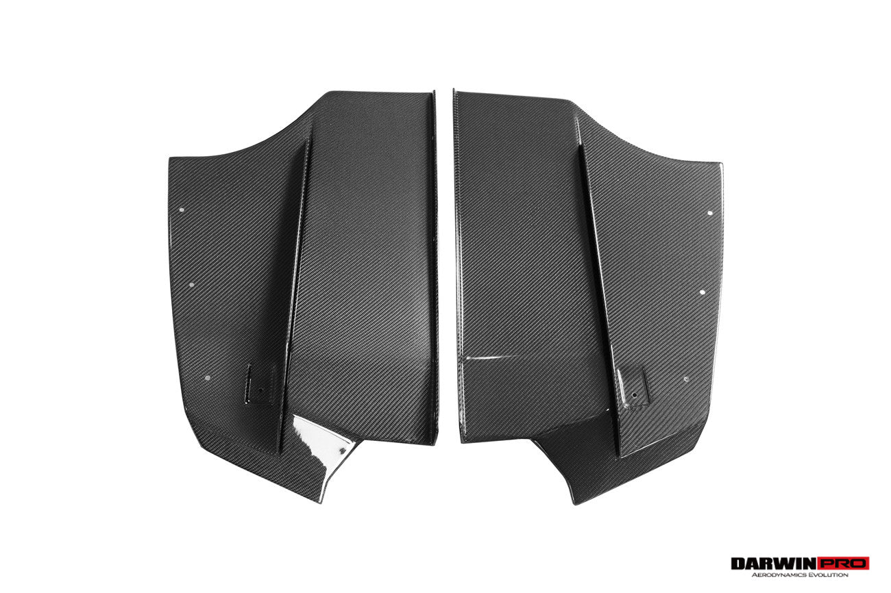 2013-2019 BMW 3 Series F30 F35 M-Tech GV Carbon Fiber Rear Lip with Diffuser & Caps - DarwinPRO Aerodynamics