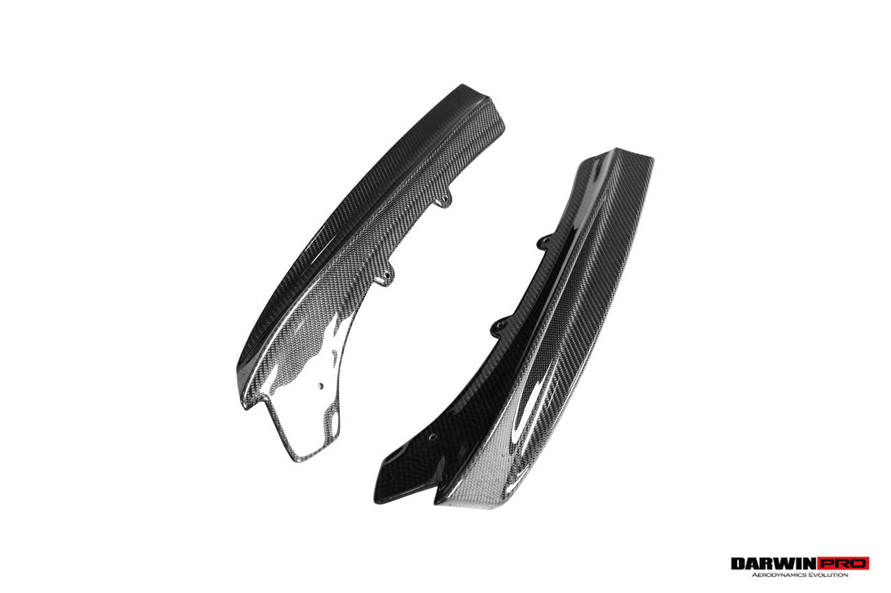 DarwinPRO 2013-2019 BMW 3 Series F30 F35 M-Tech GV Style Carbon Fiber Rear Lip with Caps - DarwinPRO Aerodynamics