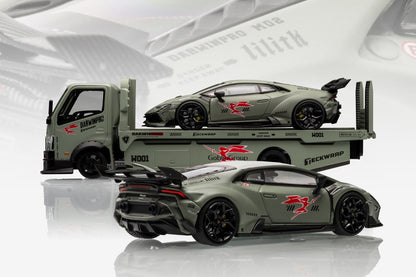 Limited Edition 1:64 Scale Diecast Lamborghini Huracan Wide Body Model | Darwinpro BKSSII Carbon Fiber Kit