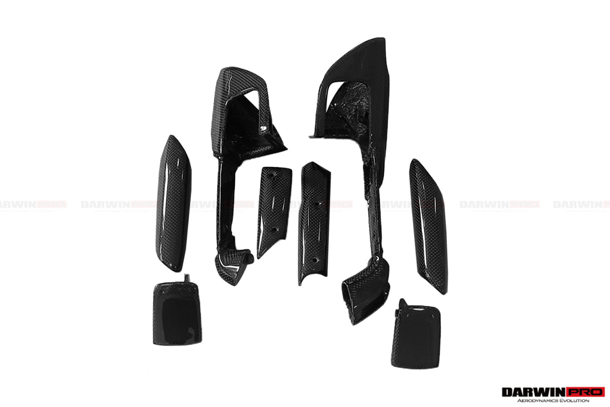 2015-2020 Ferrari 488 GTB/Spyder Carbon Fiber Door Handle Interior - DarwinPRO Aerodynamics