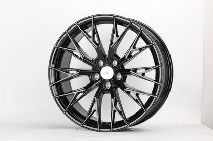 E1550 Gloss Black 18x8 ET35 5.108 – (Square Set of 4)