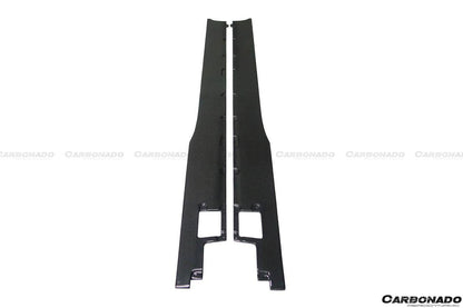 2011-2016 Lamborghini Aventador LP700 DM Style Carbon Fiber Side Skirs - Carbonado Aero