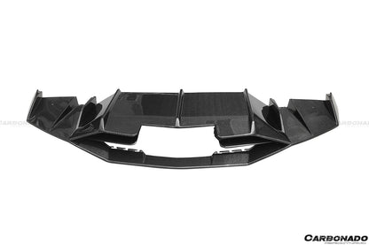 2011-2016 Lamborghini Aventador LP700 LP740 Coupe/Roadster DC Style Carbon Fiber Rear Diffuser - Carbonado