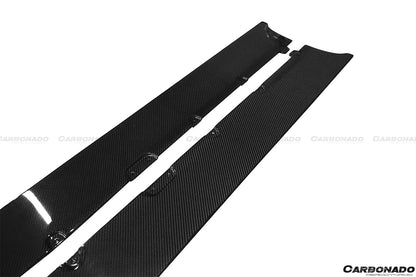2011-2016 Lamborghini Aventador LP700 Coupe/Roadster DC Style Carbon Fiber Side Skirts - Carbonado
