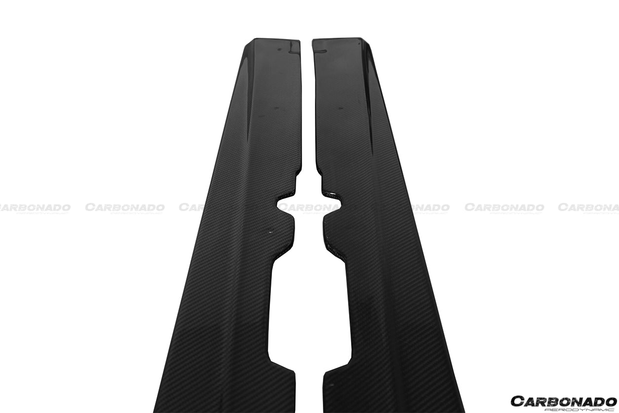 2012-2017 Ferrari F12 Berlinetta DC Style Carbon Fiber  Side Skirts - Carbonado