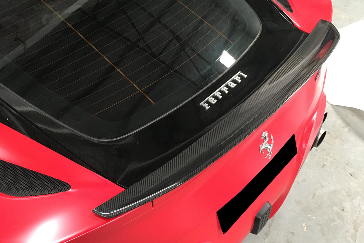 2012-2017 Ferrari F12 Berlinetta DC Style  Carbon Fiber Trunk Spoiler - Carbonado