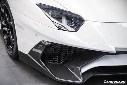 2011-2016 Lamborghini Aventador LP700 LP740 Coupe & Roadster SV Style Front Bumper - Carbonado