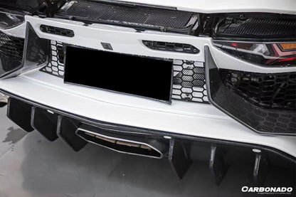 2011-2016 Lamborghini Aventador LP700 Coupe & Roadster SV Style Rear Bumper - Carbonado