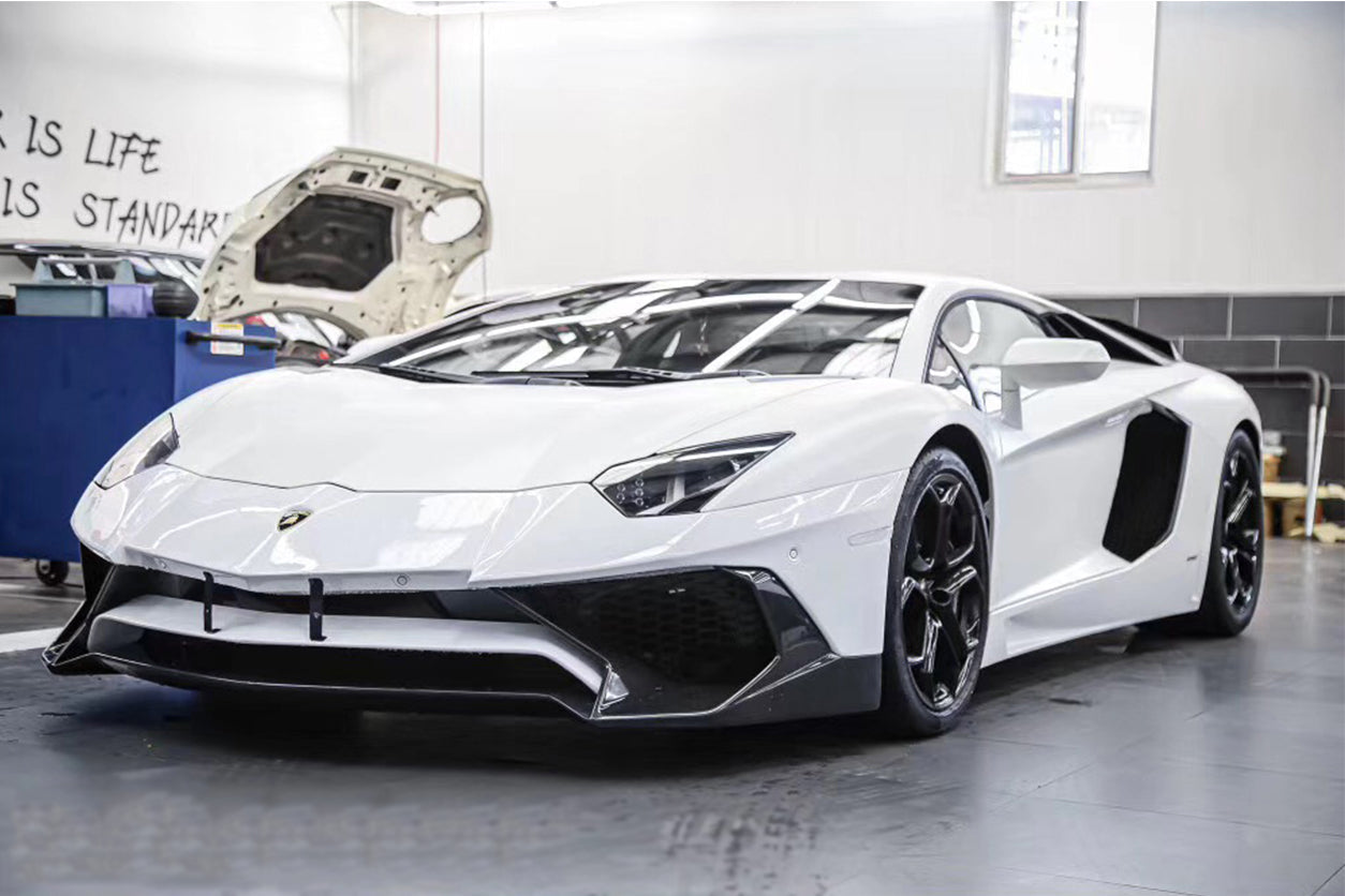DarwinPRO 2011-2021 Lamborghini Aventador LP700 LP740 Coupe & Roadster SV Style Front Bumper - DarwinPRO Aerodynamics