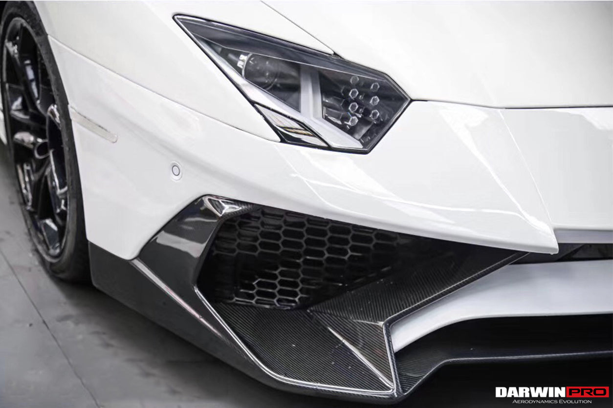 2011-2021 Lamborghini Aventador LP700 LP740 Coupe/Roadster SV Style Front Bumper - DarwinPRO Aerodynamics