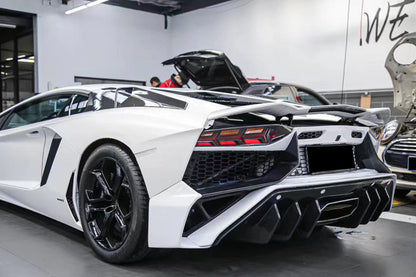 DarwinPRO 2011-2016 Lamborghini Aventador LP700 LP740 Coupe & Roadster SV Style Rear Bumper - DarwinPRO Aerodynamics