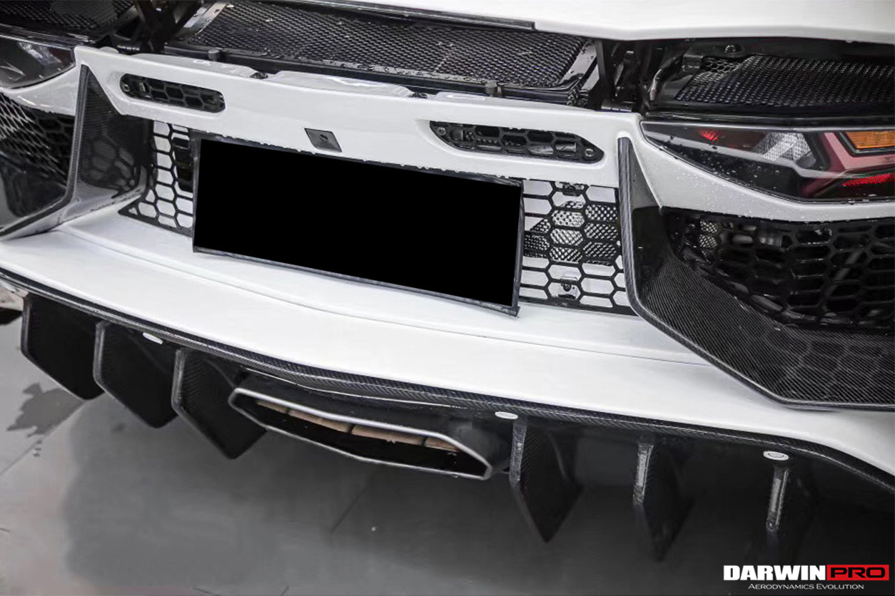 2011-2016 Lamborghini Aventador LP700 LP740 Coupe/Roadster SV Style Rear Bumper - DarwinPRO Aerodynamics