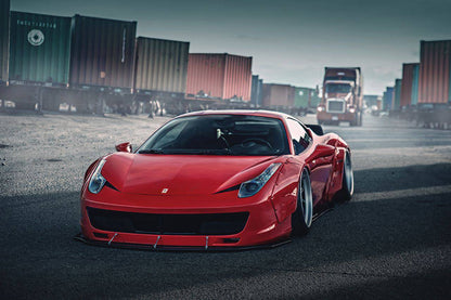 2010-2015 Ferrari 458 Coupe & Spider DE Style Aero Full Wide Body Kit - Carbonado