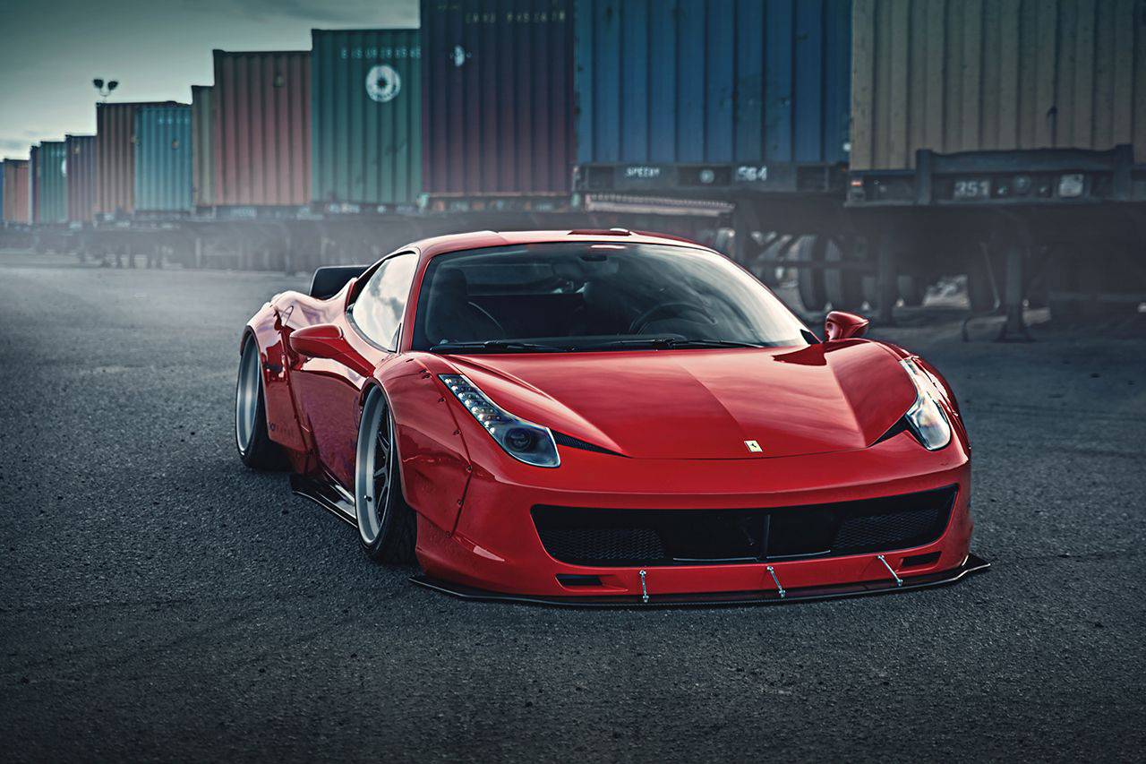 2010-2015 Ferrari 458 Coupe & Spider DE Style Aero Full Wide Body Kit - Carbonado