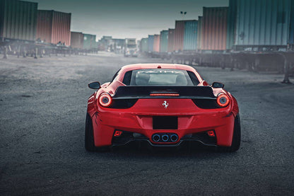 2010-2015 Ferrari 458 Coupe Only DE Style Rear Trunk Spoiler - Carbonado Aero