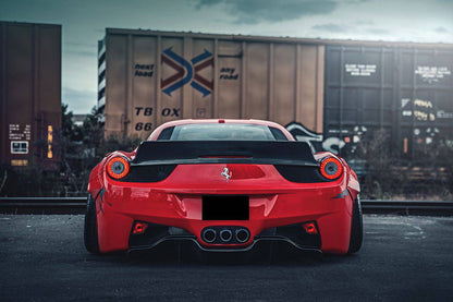 2010-2015 Ferrari 458 Coupe & Spider DE Style Rear Diffuser - Carbonado