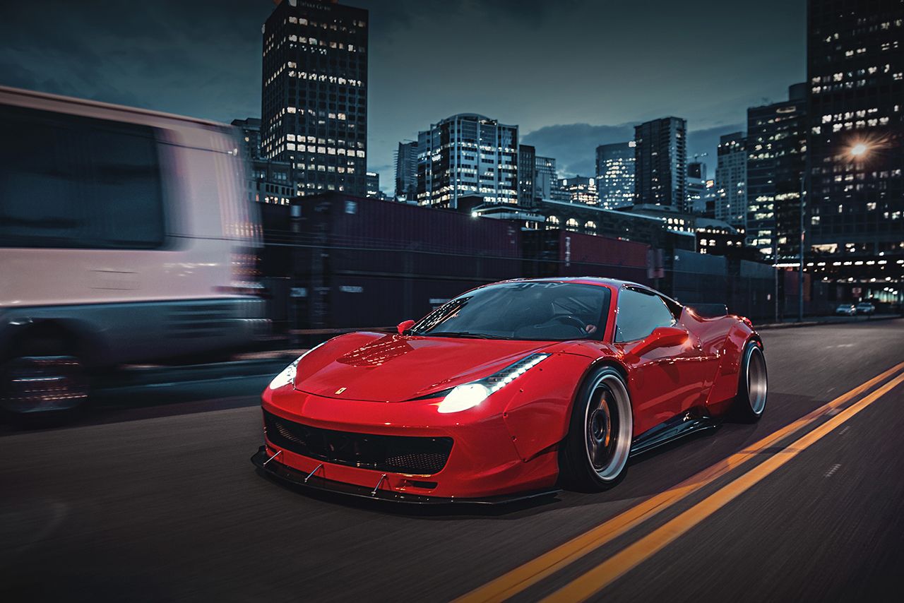 2010-2015 Ferrari 458 Coupe & Spider DE Style Aero Full Wide Body Kit - Carbonado