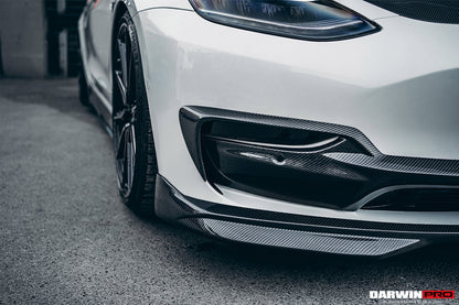 2017-2023 Tesla Model 3 IMP Performance Carbon Fiber Front Lip - DarwinPRO Aerodynamics