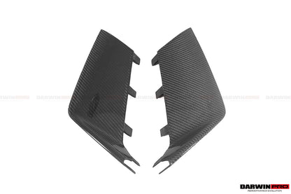 2013-2018 Audi RS6 Avant Carbon Fiber Front Bumper Caps - DarwinPRO Aerodynamics