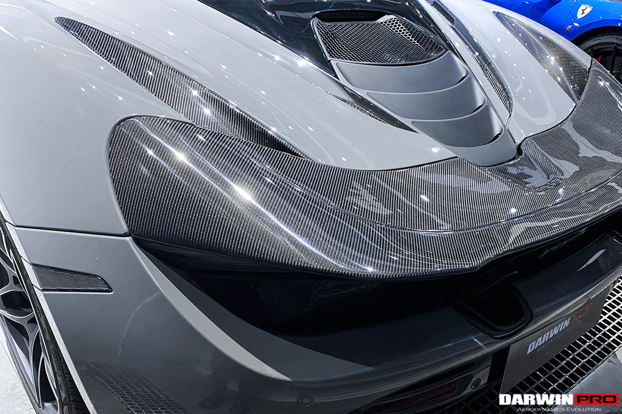 2017-2021 McLaren 720s Dry Carbon Fiber Rear Trunk Air Intake Vents Replacement - DarwinPRO Aerodynamics