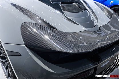 2017-2021 McLaren 720s Dry Carbon Fiber Rear Trunk Air Intake Vents Replacement - DarwinPRO Aerodynamics