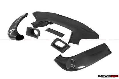2015-2020 Ferrari 488 GTB Pista Style Rear Bumper & Wing - DarwinPRO Aerodynamics