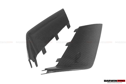 2013-2018 Audi RS6 Avant Carbon Fiber Front Bumper Caps - DarwinPRO Aerodynamics