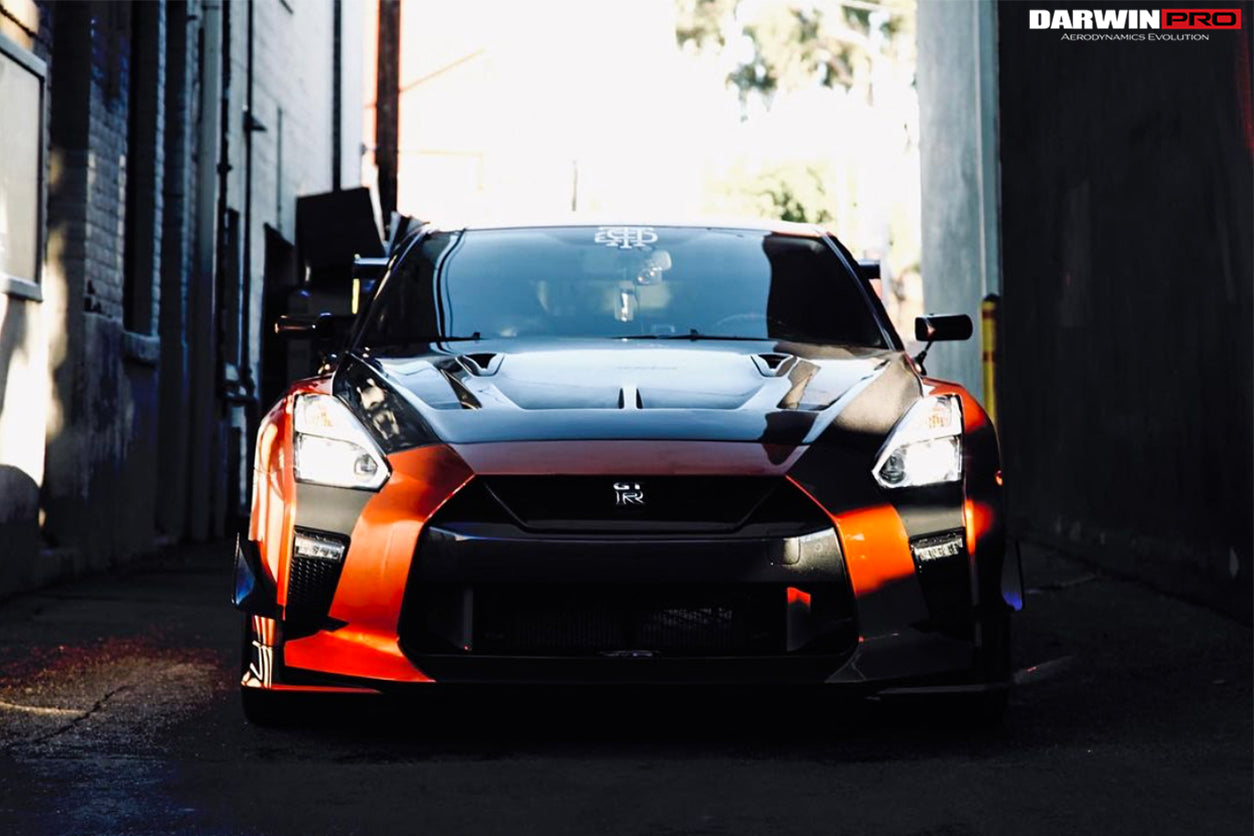2008-2022 Nissan GTR R35 CBA/DBA/EBA BKSSII Style Carbon Fiber Hood - DarwinPRO Aerodynamics