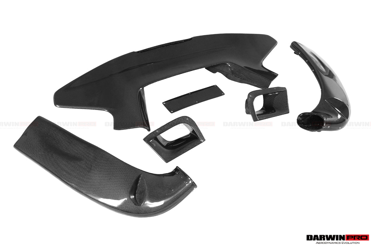 2015-2020 Ferrari 488 GTB Pista Style Rear Bumper & Wing - DarwinPRO Aerodynamics