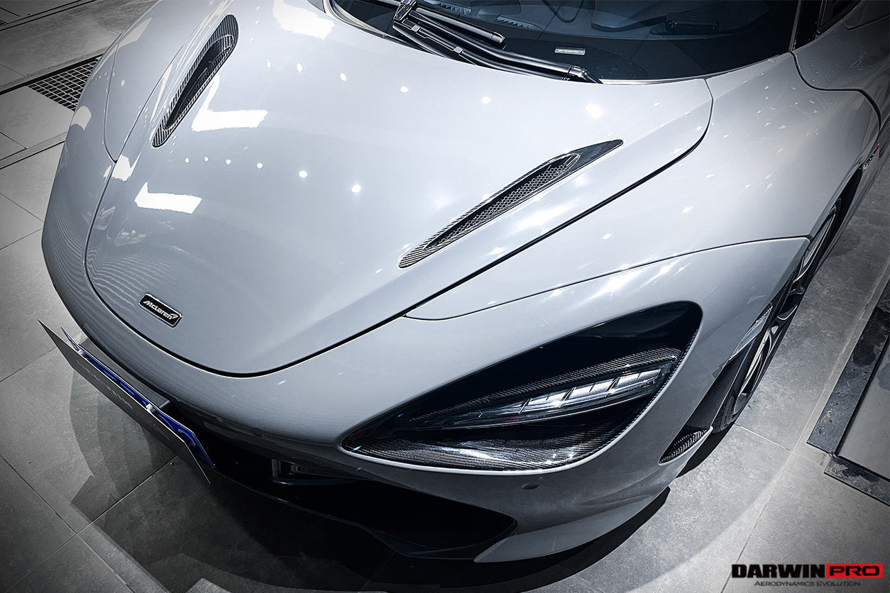 2017-2020 McLaren 720s Carbon Fiber Hood Replacement - DarwinPRO Aerodynamics