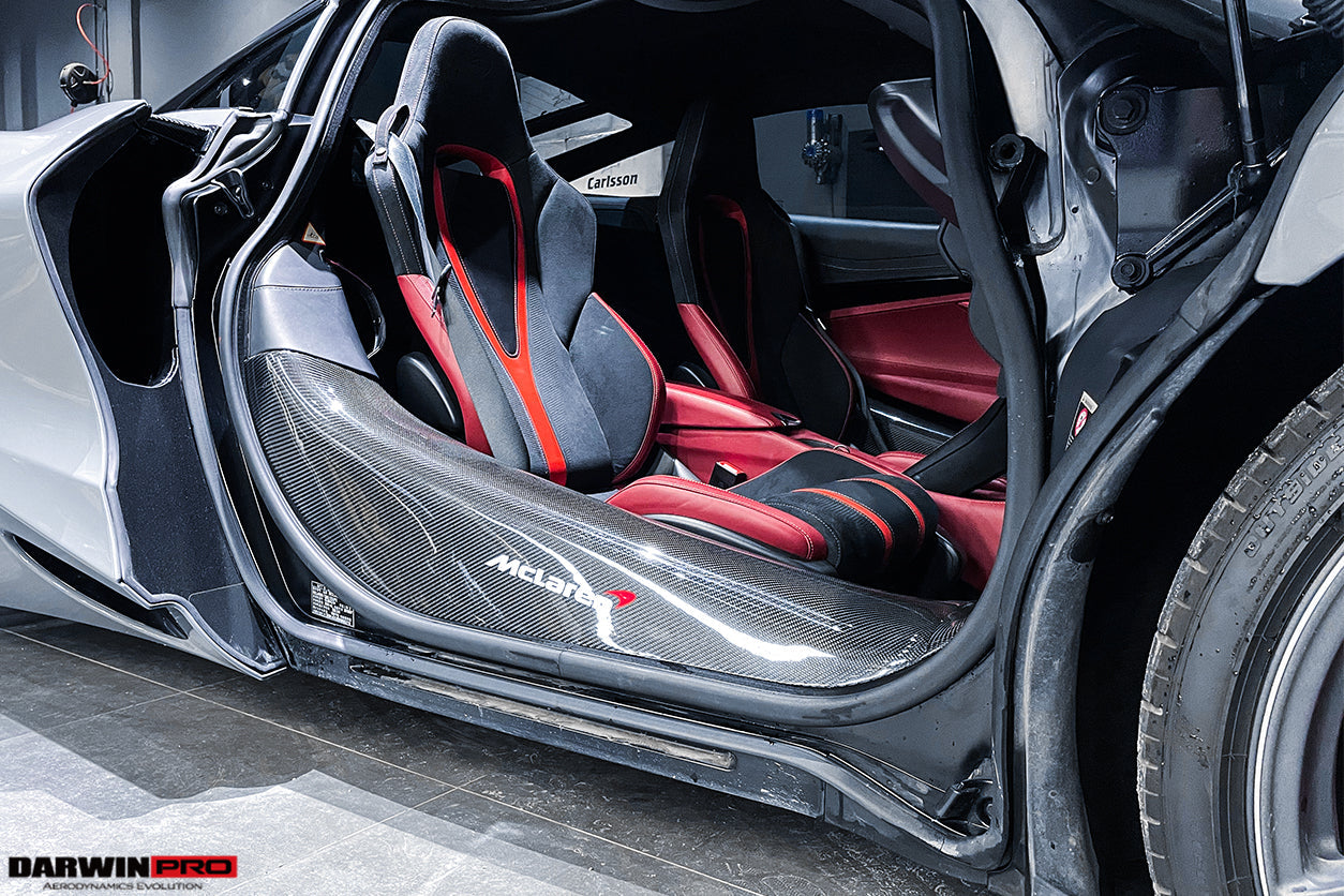 2017-2020 McLaren 720s Dry Carbon Fiber Door Sills - DarwinPRO Aerodynamics