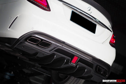 2015-2021 Mercedes Benz W205 C63/S AMG Sedan IMP Performance Carbon Fiber Rear Diffuser - DarwinPRO Aerodynamics