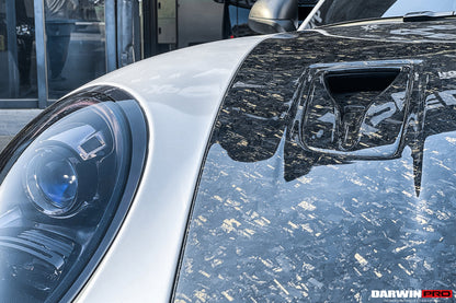 2012-2015 Porsche 991.1 Carrera/S Targa 4/4s GT2RS Style Carbon Fiber Hood - DarwinPRO Aerodynamics
