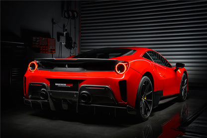 2015-2020 Ferrari 488 GTB/Spyder Pista Style Side Skirts - DarwinPRO Aerodynamics