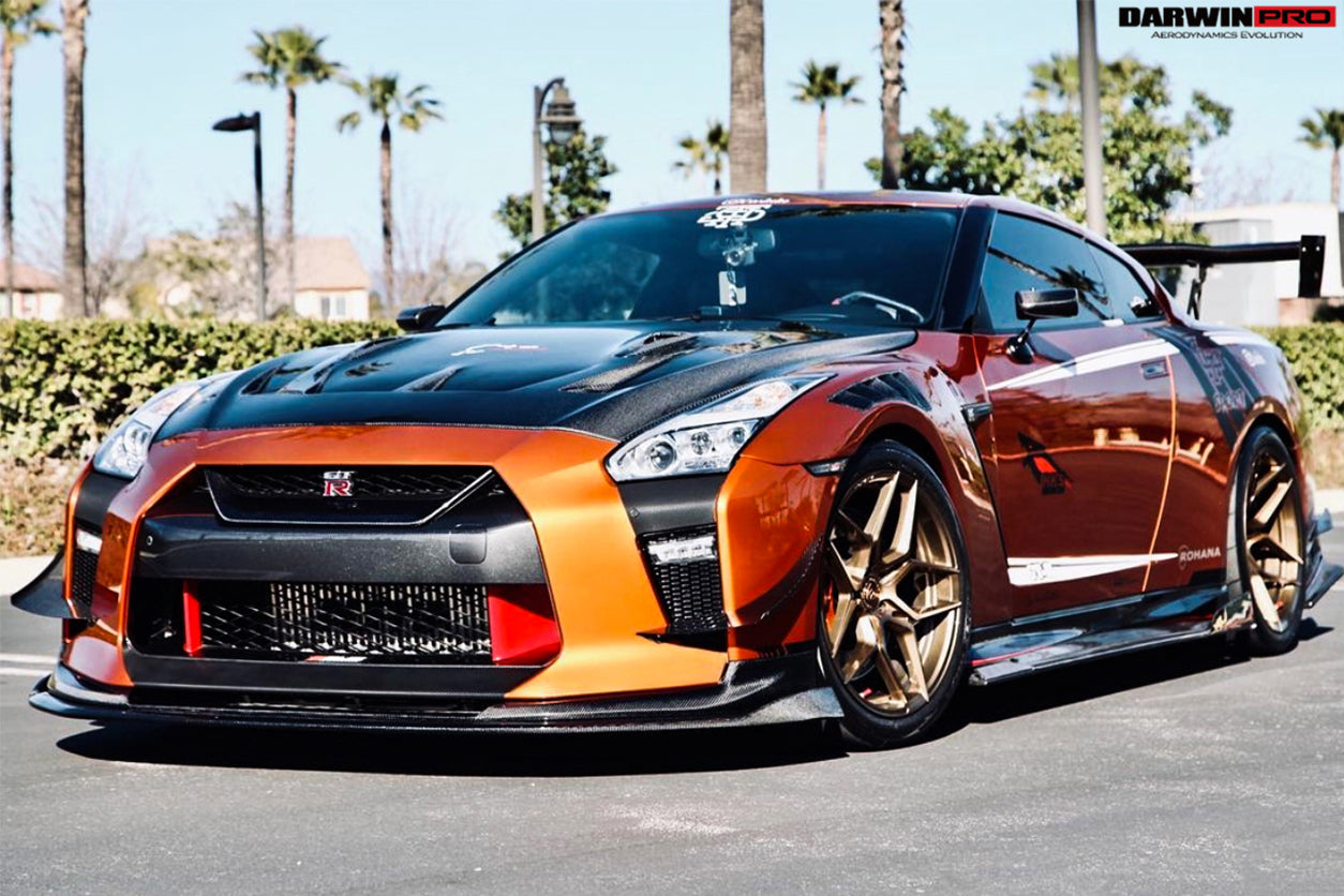 2017-2022 Nissan GTR R35 EBA BKSS Style Carbon Fiber Front Canards - DarwinPRO Aerodynamics