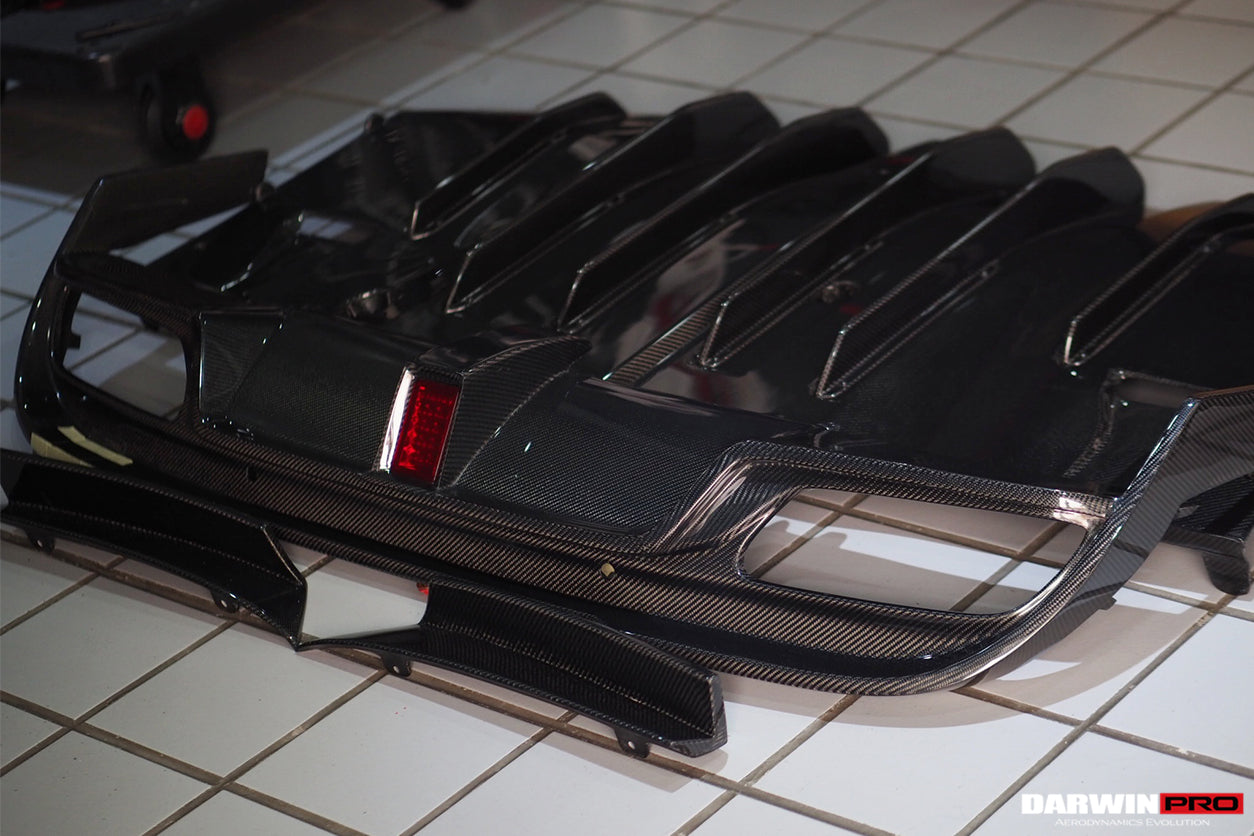 2015-2021 Mercedes Benz W205 C63/S AMG Sedan IMP Performance Carbon Fiber Rear Diffuser - DarwinPRO Aerodynamics