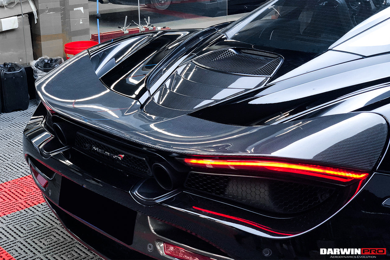 2017-2020 McLaren 720s Carbon Fiber Engine Cover Replacement - DarwinPRO Aerodynamics