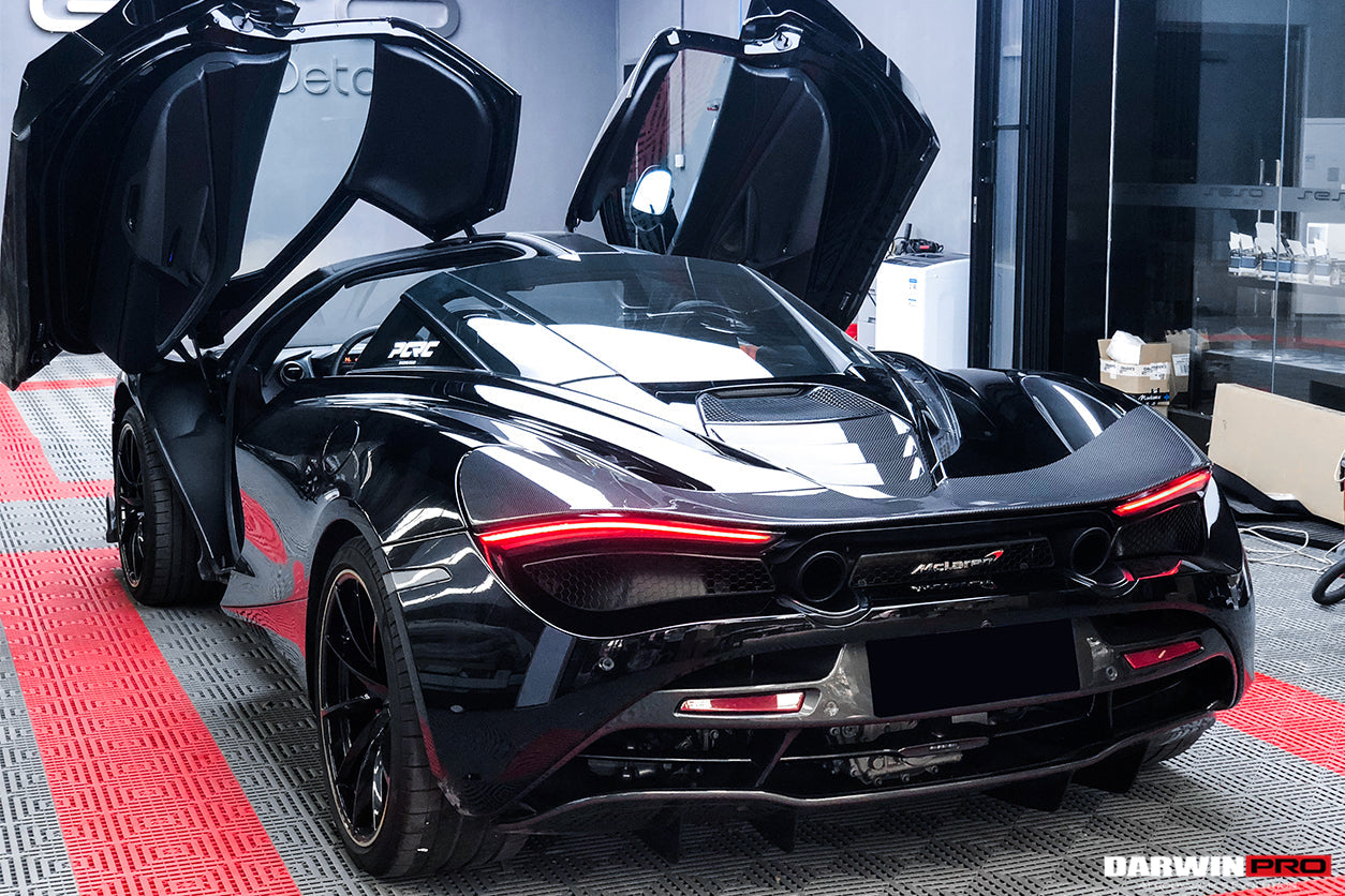 2017-2020 McLaren 720s Carbon Fiber Engine Cover Replacement - DarwinPRO Aerodynamics