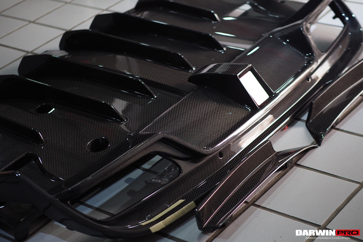 2015-2021 Mercedes Benz W205 C63/S AMG Sedan IMP Performance Carbon Fiber Rear Diffuser - DarwinPRO Aerodynamics
