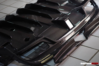 2015-2021 Mercedes Benz W205 C63/S AMG Sedan IMP Performance Carbon Fiber Rear Diffuser - DarwinPRO Aerodynamics